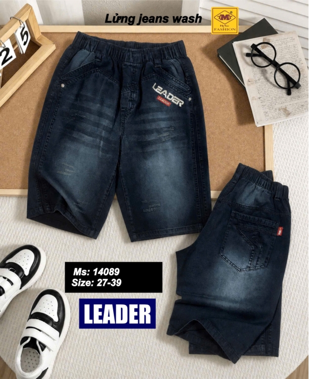 QUẦN LỬNG JEANS WASH - LEADER