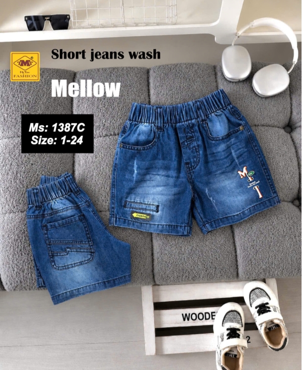 QUẦN SHORT JEANS WASH - MELLOW